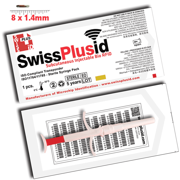 SwissPlus 8mm Bio Glass MiniChip Premium Implanter Packs (Pack of 20)