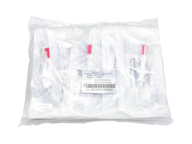 Mini Microchips ISO 11784/11785 FDX-B Microchip (Pack of 20)